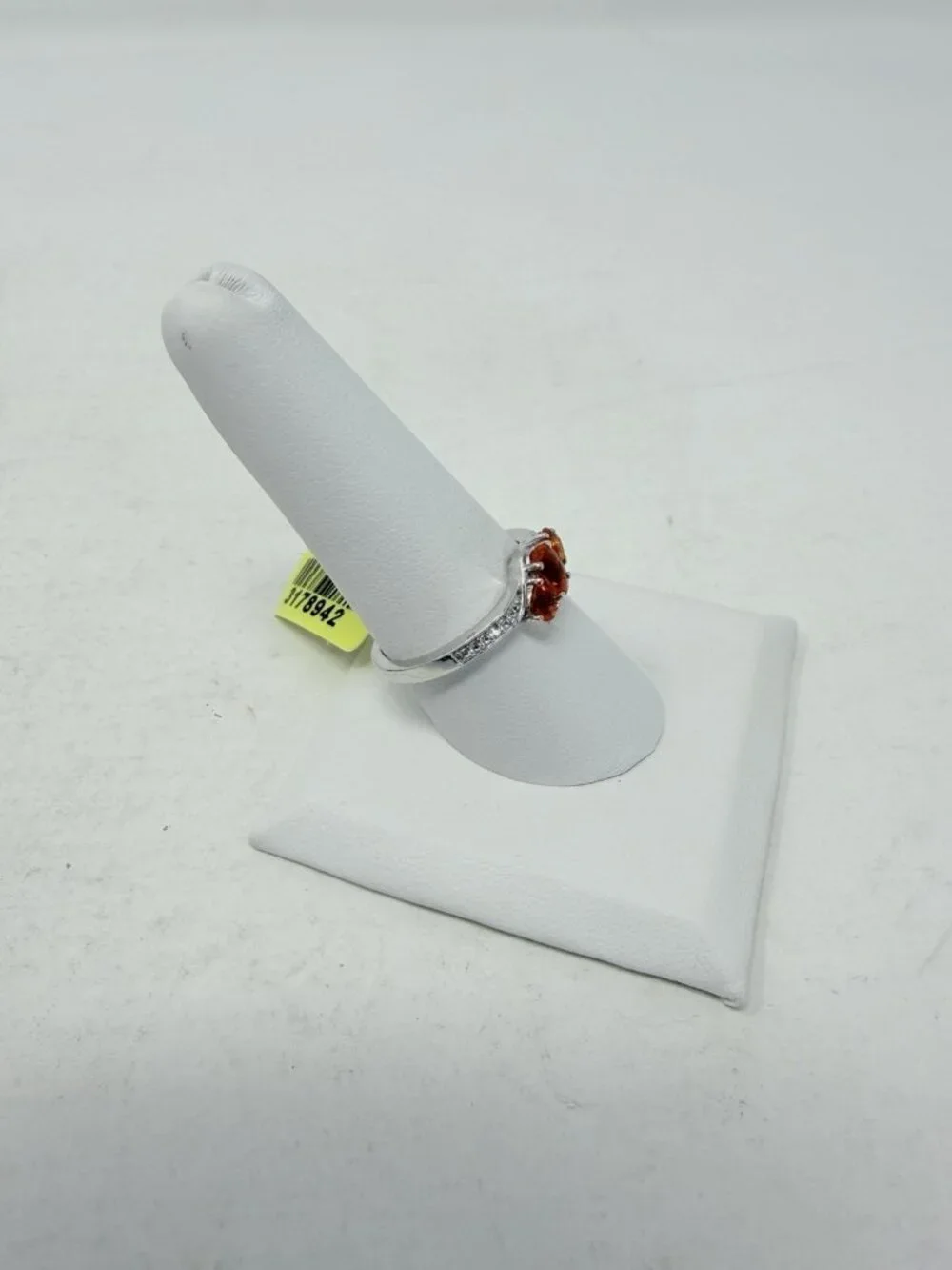 Shop LC Salamanca Fire Opal/Cambodian Zircon Size 9 Ring in Sterling Silver 5597